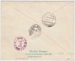 Denmark 1934 Catapult Cover, Bremen - New York. K183