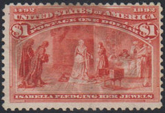US 241 Early Commemoratives Used Fine Rich Color Light Registry Cancel