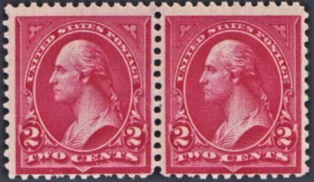 US 266-7 Bureau and Regular Issues Mint LH/NH Fine Se Tenant Pair Type II/III