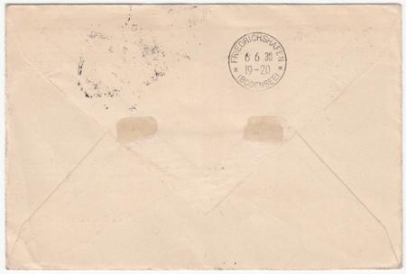 Brazil 1930 (May 24) Zeppelin VF Flight Cover to Germany