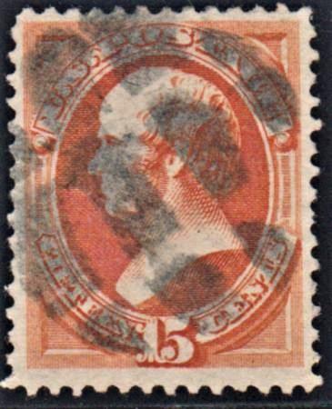 US 163 Bank Notes Used VF Extraordinary Centering with a Tiny Perf Tear at Bottom