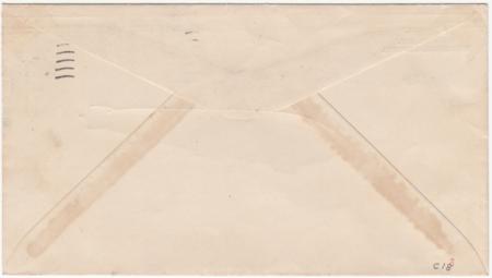 US 1933 C18 FDC Washington DC, Scarcer Fairway Cachet, Silver Zepp