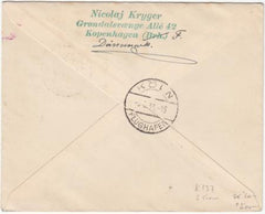 Denmark 1933 Catapult Cover, Europa - New York K137