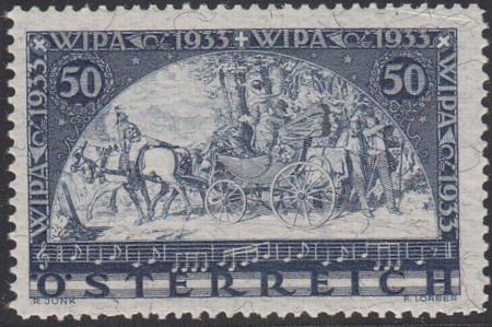 Austria B110e Mint NH F - VF Slight Natural Pre-Printing Crease Left cv $600