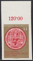 Austria 743 NH VF Imperf Top Margin Single