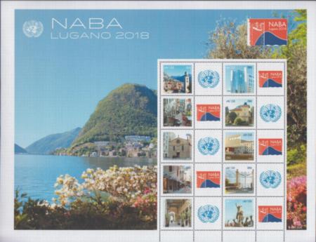 UN Personalized Sheets 2018 Geneva 652 Sfr1.50 Lugano Naba