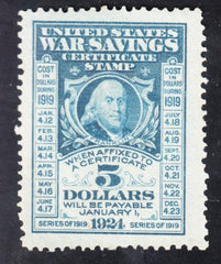 US WS4 Savings Stamp Counterfeit from 1919 VF - XF