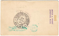 Brazil 1930 Zeppelin Flight Cover Rio to Lakehurst.