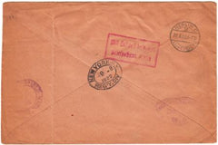 Germany 1922 Registered Early Airmail Large Cover with C3-C11