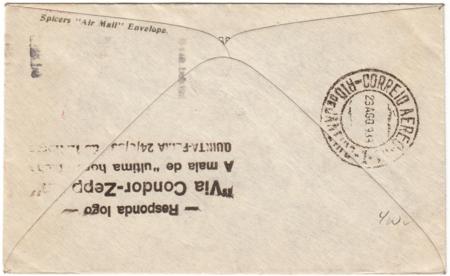 Ireland 1933 5th South America Zeppelin Flight through Berlin