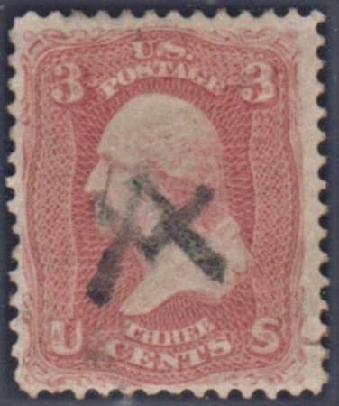 US 65 Early Classics F - VF  Used Warren, NH Masonic Cancel