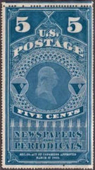 US PR5 Newspaper Fine Unused Natural Inclusion Bottom Right - Sound cv 225.00