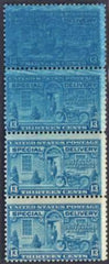 US E17 Error Special Delivery NH Overinking Transitional Strip of 4