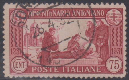 Italy 263a F - VF Used Rare perf 12 - Full, 4/28/32 cds cv 375.00