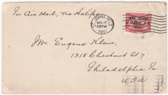 Newfoundland 1921 Airmail Cover with C3B Sent to Eugene Klein (Pres. APS)