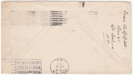 Newfoundland 1921 Airmail Cover with C3B Sent to Eugene Klein (Pres. APS)