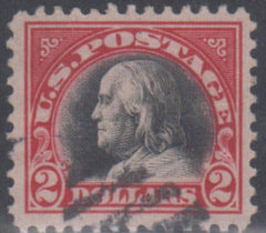 US 547a Washington / Franklin VF + Used Large Margins - Light Cancel