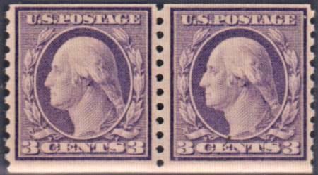 US 493 Washington / Franklin F - VF Mint NH Pair - Pristine cv $75