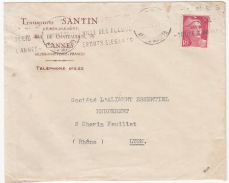 France 1947 Air France "Dakota" Crash Cover, Nice-Paris, Crashed Vercors