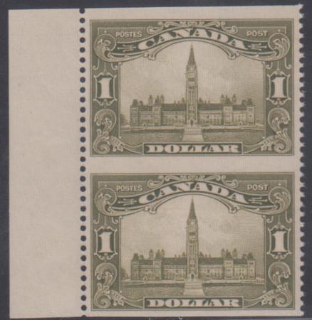 Canada 159c Mint LH Vertical Pair, Horizontal Imperf cv $725