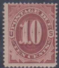 US J19 Postage Due Fine Unused No Gum, Deep Fresh Color cv $550