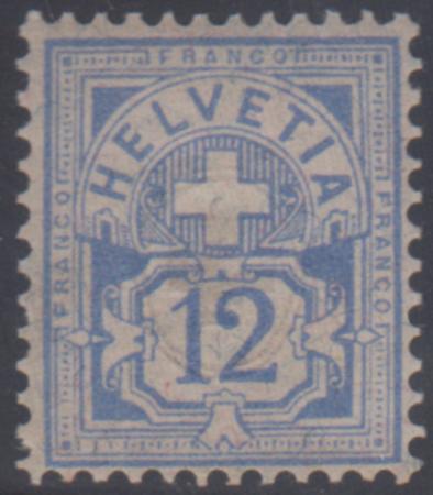 Switzerland 74c VF NH Pristine, - Nicely Impressed cv $390