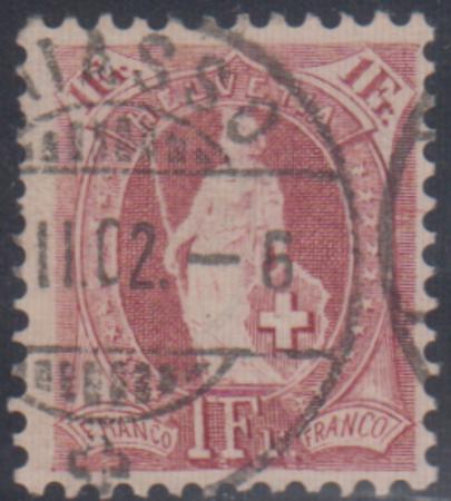 Switzerland 87b Used - Few slightly short perfs cv $310