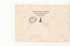 Germany 1936 1st  Hindenburg  North America Large Flight Cover with 469 block