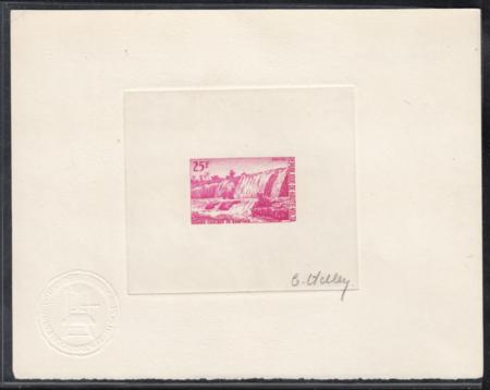 Burkina Faso 140 1965 Artist Die Proof in Magenta  for Great Waterfall of Banfora