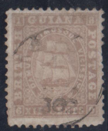 British Guiana 21 Used Small Thin cv $55