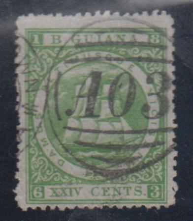 British Guiana 71 (SG 114) F - VF Used Perf 15 cv $42.50