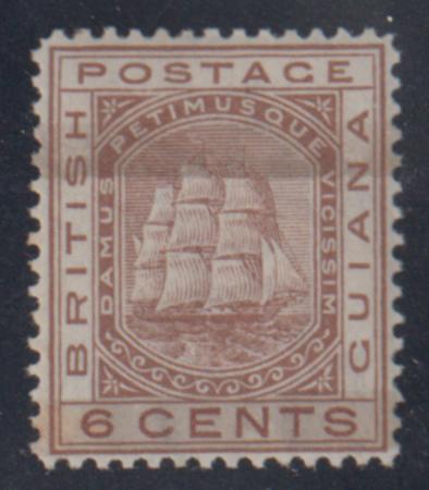 British Guiana 82 (SG 137) XF LH Slight Toning cv $52.50