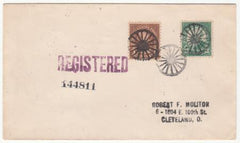 US Ohio, Cleveland 622, 636 Fancy Cancel Cover, Wagon Wheel