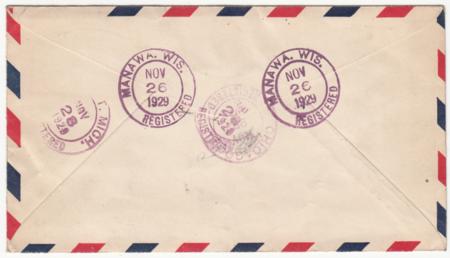 US Wisconsin, Manawa 650 Fancy Cancel Cover Crossroads