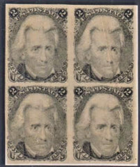 US 73 Early Classics VF Mint Block of 4 on Decalomonia, Scarce!