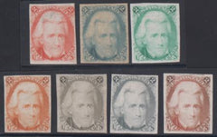 US 73TC3 Early Classics VF Mint 7 Different Trial Colors Proofs on India cv $2,000