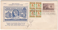 US 995 50th Anniv. Conquest of Yellow fever cover Signed by Reverend Arthur Herbert, Maas advocate