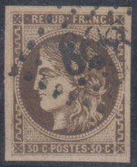 France 46a VF - XF Used Black-Brown Signed Roumet cv $675