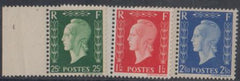 France 504 Unissued F - VF Mint NH RF Postes set of 3; cv $100