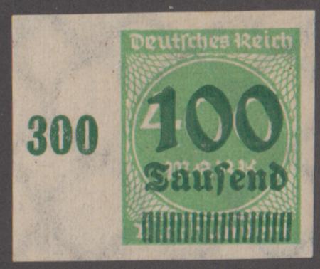 Germany 254a Mint LH Imperf w/ Margin, Signed cv $50