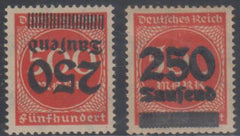 Germany 260a-b VF Mint H/LH, Clear Varieties, Invent + Double cv $60