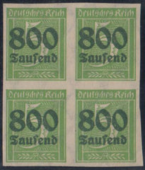 Germany 261a VF Mint LH/NH Imperf, Left pair NH, Signed cv $250