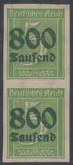 Germany 261a VF Mint LH Vertical Pair Imperf cv $70