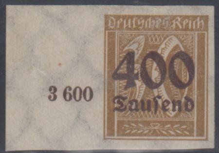 Germany 275a XF Mint LH Imperf w/ Margin cv $45