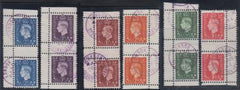 WWII Propaganda Stamps Mi 3-8  F - VF Used Set of Gutter Pairs cv $1,180