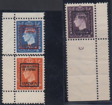 WWII Propaganda Stamps Mi 12IVd-14IVd VF Mint NGAI - Liquidation of Empire - Jamaica cv $450