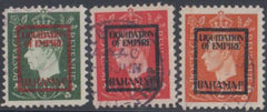 WWII Propaganda Stamps Mi 9IVF-10, 12 IVF, Used VF Liquidation of Empire - Bahamas cv $400