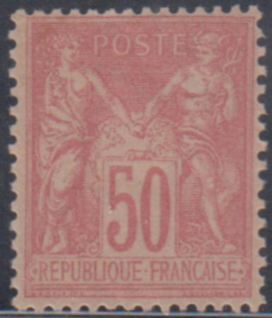 France 101 VF Mint LH Fresh Rose on Rose cv $210