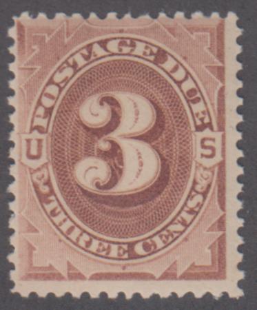 US J3 Postage Dues LH Ave - F cv $100