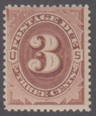 US J3 Postage Dues LH Ave - F cv $100